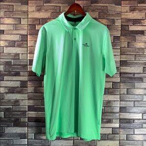 EUC Mens Medium Nike Green Striped Polo  Cabo Real Golf Shirt